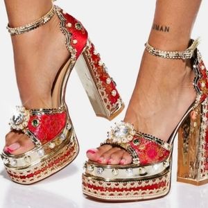 Azalea Wang Cici Platform Sandal Heel